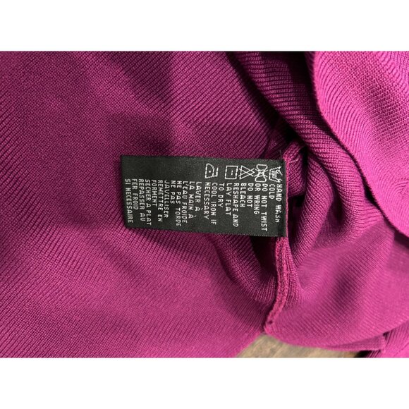 C'est City Womens Knit Turtleneck Sweater Magenta Sz S - Picture 7 of 9